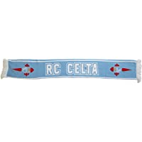 R.C. Celta de Vigo Bufcel Bufanda Doble HD- Azul Celeste-Blanco- 140 x 20 cm